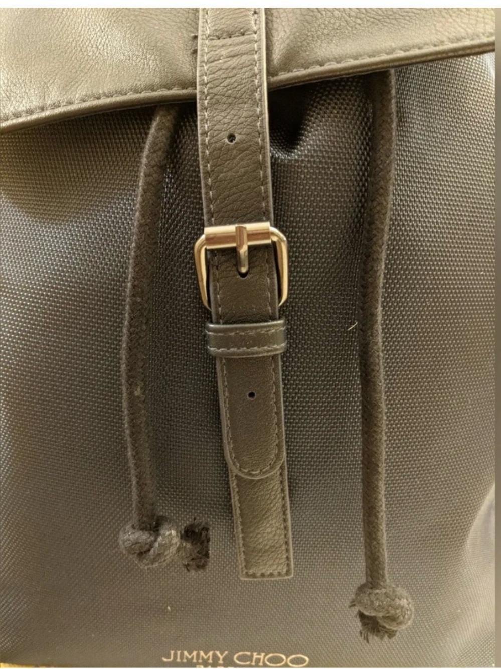 Jimmy Choo Black Drawstring Backpack - Picture 5 of 7